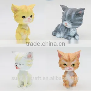 Custom Resin Decorative Cat Figurine Car Decoration Dolls thumbnail-1
