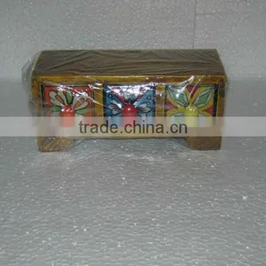 Wooden Ceramic Drawers,Mango Wood Chest Drawers thumbnail-1