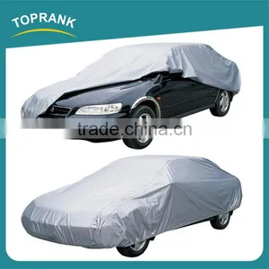 TOPRANK 483X175X119CM Grey PEVA Folding Car Body Cover Waterproof Sun Protection Car Cover thumbnail-2