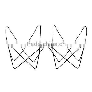 Hot Sale Living Room BKF Butterfly Stainless Steel Polishing Finished French Chair Frames thumbnail-2