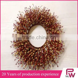Natural Material Winter Festival Decorative Candle Ring Wreaths Decorative Wreath thumbnail-1