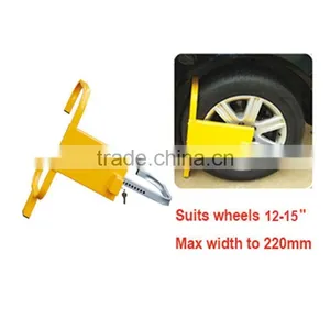 A1976 Heavy Duty Wheel Lock / Clamp Easy To Assemble Alloy Steel Keys Caravan Trailer Tyre Lock thumbnail-5