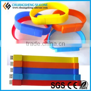 Multifunctional Various Capacity Candy Color Silicone USB Wristband, USB Drive, 32GB USB thumbnail-4
