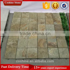 Cheap Square Shape Flooring Tile Natural Rustic Slate thumbnail-1