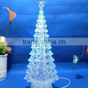 Dongguan Acrylic Factory Crystal Led Tower Christmas Tree With Try me thumbnail-2
