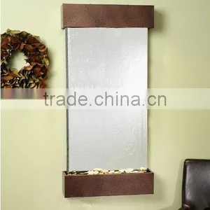 Stainless Steel Wall Mounting Mirror Water Fall Fountain Indoor Entryway thumbnail-2