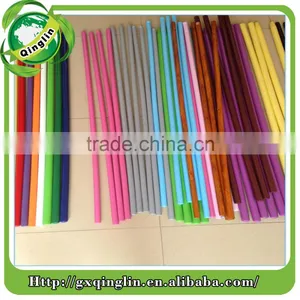 Painted Wooden Poles With Long Plastic Cap and Greece Thread Pine Wood thumbnail-5