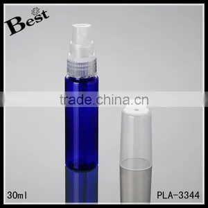 Wholesale Good Market 2017 Hot New Productsblue Cosmetic Toner Perfume 30ml Biodegradable Plastic Spray Bottle thumbnail-1