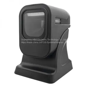 HBA-6100 Supermarket Cheap Desktop Omnidirectional Laser Barcode Scanner Rs232 thumbnail-4