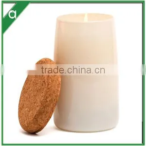 Luxury Eco-friendly Soy Wax Scented Candle in Frosted Glass With Cork Lid thumbnail-2