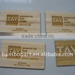Small Size Bamboo Wood Laser Engraved Card thumbnail-1
