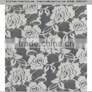 Beautiful Jacquard Nylon Spandex Lace Fabric for Apparel thumbnail-1