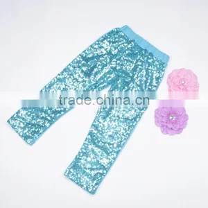 Factory Wholesale Icing Pants Adorable Baby Black Long Pants Toddler Infant Girls Sequin Pants thumbnail-6