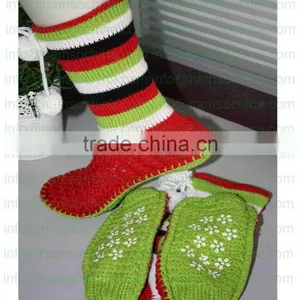 Custom Knitted Warm Christmas Winter Sock thumbnail-1