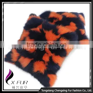 CX-D-33H New Arrival Seat Cover Fox Fur Cushion Cover Decorative Pillows Home Decor thumbnail-4