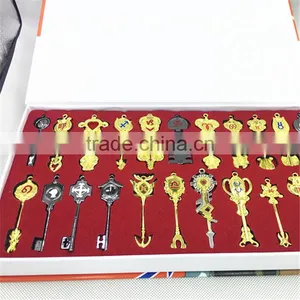 Wholesale Children Popular Animated Cartoon Badge Fairy Tail Keychain Necklace thumbnail-1