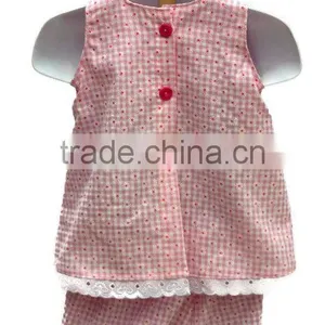 Wholesale Pink Flower Name Brand Boutique Clothing Unique Baby Names Pictures of Baby Suit for Kids Wear thumbnail-3
