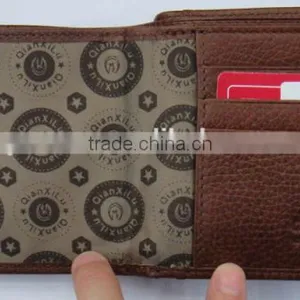 Fashion Coffee Cowhide Skin Genuine Leather Purse Men Wallet thumbnail-2