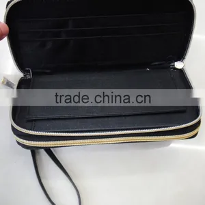 Fashion Hot High Quality pu Leather Rivets Zipper Wallet thumbnail-2