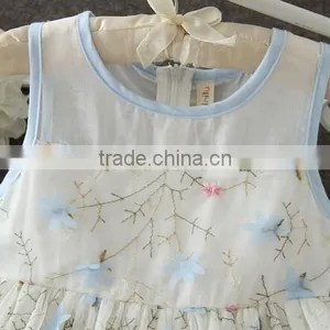 2017 Summer Baby Cotton Frocks Designs Baby Casual Clothes Cheap Vietnam Girls Party Dresses Turkey Childrens Boutique Clothing thumbnail-3