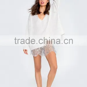Chinese New Fashion Wool V Neck Sweater thumbnail-2