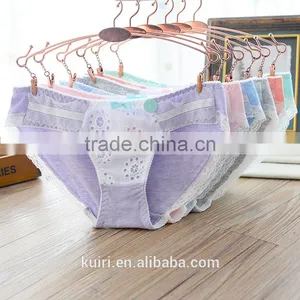 Sexy Lace Ladies Underwear Cotton Pants Young Girls Low Waist Cotton Briefs Panty thumbnail-1