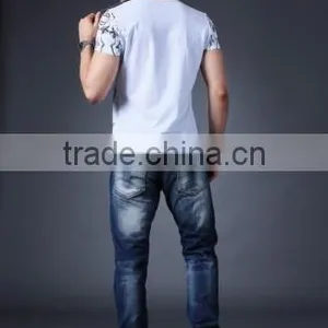 2016 Trendy Mens Cotton t Shirt Custom Fashion t Shirt thumbnail-3