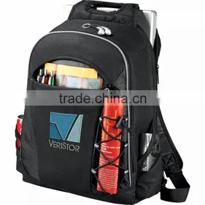 Summit TSA 15" Computer Sling Backpack - Laptop-only Section Unfolds Lying Flat on X-ray Belt and Comes With Your Logo. thumbnail-2