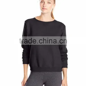 Custom Sports Plain Sweatshirts Cheap Fleece Sweater Girls Stylish Knitted Pullover Sweater thumbnail-3