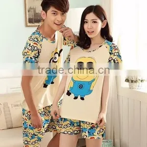 2015 Wholesale Summer Cute Couple Pajamas thumbnail-3