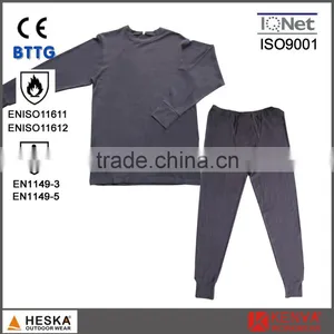 Protective FR Knitted Underwear With Modacrylic and Cotton Flame Retardant EN11612 thumbnail-1