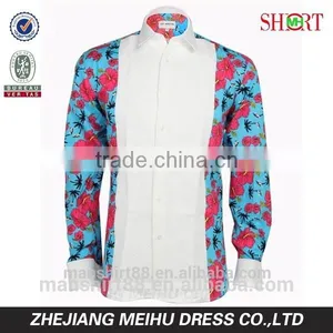2017 Custom French Cuff Marcella Digital Print Dress Shirt Tuxedo Shirt thumbnail-1