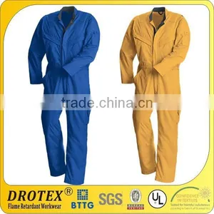 Fire Resistant Flame Retardant Cotton Workwear Coverall Inherently Flame Resistant and Anti-Static Coverall thumbnail-1