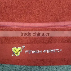 100 Cotton Customized Zipper Pouch Gym Towels thumbnail-5