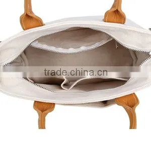 New Arrival Wholesale Women Canvas Bag Shoulder and Rope Handle Beach Bag thumbnail-4