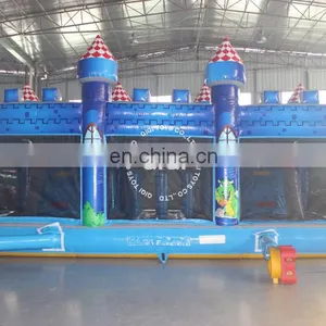Hot Inflatable Slide House Bounce/Jumping Bouncy Castle With Double Lane Slide thumbnail-5