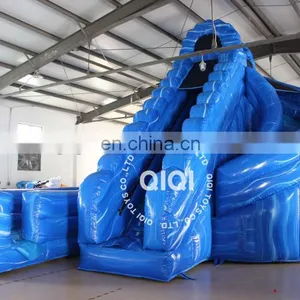 Valcano Bule Corkscrew Inflatable Water Slide With Pool for Kids thumbnail-2