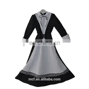 MCH-2369 Wholesale Halloween Costume Anime Cosplay Costume Waitress Uniform Lady Black Sexy Skirt Lolita Maid Dress Fancy Dress thumbnail-1