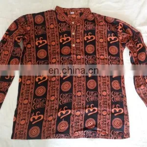 OM PRINTED 100 PCS COTTON KURTA thumbnail-6