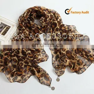 Fashion Panther Printed Pure Silk Scarf thumbnail-1