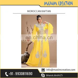 Beautiful Customized Long Moroccan Kaftan for Special Functions at Amazing Rate thumbnail-1