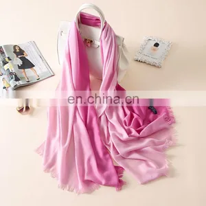 Hot Sale Multi Gradients Colors Joker Pashmina Long Wool Shawl Scarf thumbnail-1