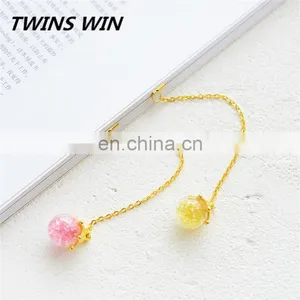 USA 2018 New Arrival School Cute Creative Stationery Set for Kids Different Shapes of Eco-friendly Gold Chain Metal Bookmarks thumbnail-5