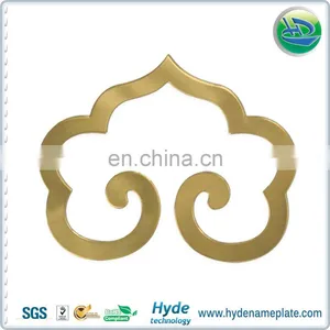 Custom Company Logo Printed Gold Metal Sticker in Sheet thumbnail-1
