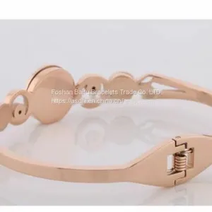 Fashion Jewelry Rhinestones Bracelet Stainless Steel Bracelet thumbnail-3