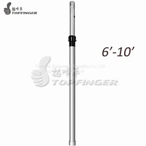 2 Section 6'-10' Upright Pipe And Drape Ceiling Drapes for Weddings Rental Pole System thumbnail-1