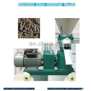 High Quality Flat Die MN200 kg Wood Pellet Machine Biomass Pellet Machine thumbnail-1