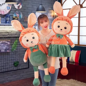 Little White Rabbit Plush Toy Couple Rabbit Cute Bed Doll thumbnail-2