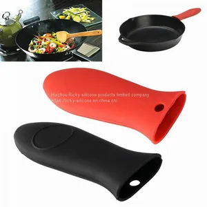 Silicone Hot-Handle Holder Lodge Pot Sleeve Ashh Cover Grip for Kitchen Pan Hold thumbnail-1