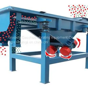Large Capacity 304 Stainless Steel 3 Decks Linear Vibrating Filter Screen Machine for Seeds Sorting thumbnail-1